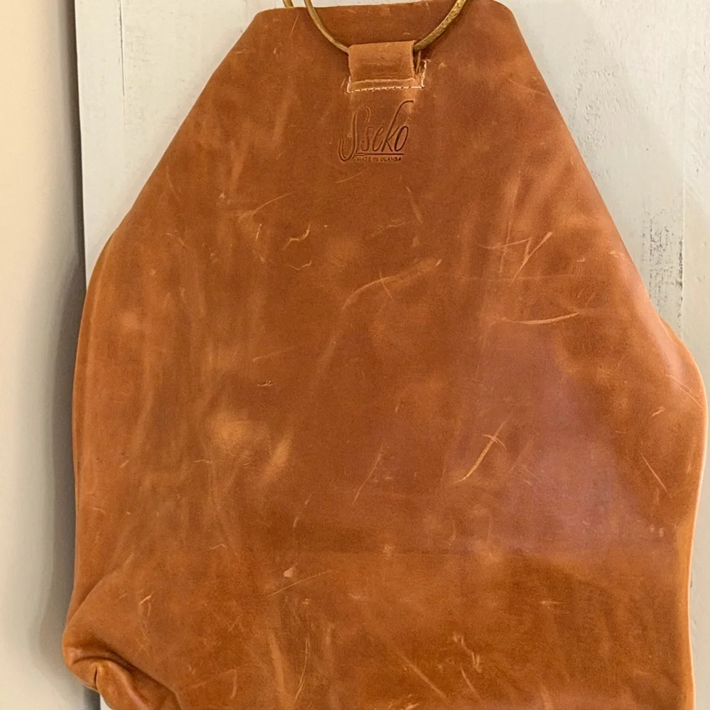 Super 🔥 Deal Sseko Tan Leather Shoulder Bag with Carry Metal Rings 
🤜👜🤛 - Picture 12 of 12